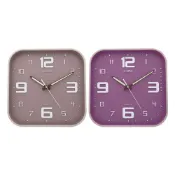 (店+)金吉星 TG-0340 夜光數字掛鐘 灰/紫 無滴答聲 台灣製