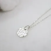 錘盤925銀項鍊，簡約簡單的銀項鍊