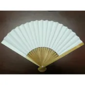 (店+)台灣製 紙扇子 8英吋半紙扇子 /一支入 空白扇子 彩繪扇子 (小紙摺竹片單面紙) MIT製 21.5cm 手繪扇