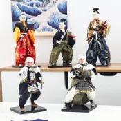 協貿國際日用品生活3館 日本盔甲武士人偶日式料理店居酒屋復古甲胄裝飾市松日本和服擺件