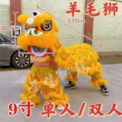 1月1日閒暇時舞獅 醒獅 獅被 獅子頭 道具 兒童錶演 錶演獅被 演出裝扮道具 民俗技藝 舞龍舞獅小獅子頭舞獅頭套裝塑料