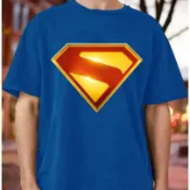 超人：傳承superman和小氪Krypto電影DC超級英雄圖案印花男士百分百 純棉圓領短袖T恤