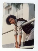 (嫻234)   黎美嫻  3*5 沖洗照片一張，早期圓角相片，保存還不錯!