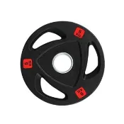 【NTONE】三孔包膠槓片5KG x2片(5cm奧桿專用 三孔設計方便拿取)