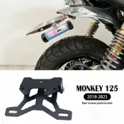 楓林宜居 適用於 Monkey 125 Monkey125 2018-2022 摩托車牌照支架摩托車擋泥板整潔尾尾燈架