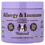 【iHerb】Natural Dog Company, 敏感和機體抵抗幫助，適用於所有年齡的狗狗，90 片軟咀嚼片，9.5 盎司（270 克）