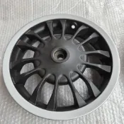 vespa後輪框衝刺/春天12吋 原廠新品 輪框外圈亮面銀 內消光黑塗裝