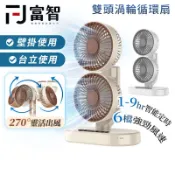 【FJ】買一送一 雙頭渦輪循環扇 雙頭風扇 多角度調整 定時風扇 多檔風速 循環扇 風扇 電風扇 靜音扇 桌扇 立扇