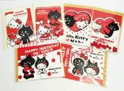 正版 三麗鷗 Hello Kitty NYA- 聯名 卡片 小卡 生日卡 萬用卡 禮物卡 信紙 信封 祝福卡 貓 NYA