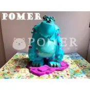 ☆POMER☆香港迪士尼樂園 絕版正品 皮克斯 怪獸大學 怪獸電力公司 毛怪 32公分 立體公仔 爆米花桶 擺飾 裝飾