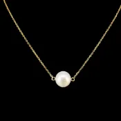 7.6 mm日本Akoya珍珠1顆采18K金墜鍊設計#Mikimoto#Akoya#珍珠#項鍊#18K金#墜鍊#優雅