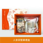 NICE GREEn 人參茶堅果禮盒 - 人參黃耆茶( 50 入 ) 1 包、堅果四寶 1 罐