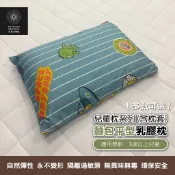 兒童乳膠枕(含枕套) 多款花色 台製 麵包平枕型 中童乳膠枕 兒童枕頭 枕頭 天然乳膠 彈性支撐 防螨抗菌【日日大家居】