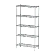 (店+)【dayneeds 日需百備】輕型 90x35x180公分電鍍(鎖管)五層架 鐵力士架/收納層架/鞋架/展示架/層架/鐵架