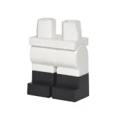 【樂高大補帖】LEGO 樂高 白色 素色 雙色腳 跆拳道 腳部 腿部【970c00pb0411/71019】