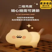 君源優品 小夜燈 貓咪拍拍小夜燈 創意小夜燈 小眾小夜燈 高級感小夜燈 床頭燈 氛圍燈 夜燈 氣氛燈 拍拍燈