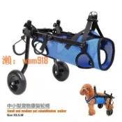 玉城商業企業社 【台灣公司】助步癱瘓狗狗后腿殘疾車狗狗外出小推車狗狗癱瘓輪椅四輪小狗小型