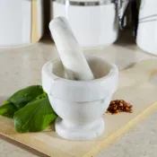 FOXRUN 美國 大理石磨搗組(白紋S) / 研磨缽 磨藥機 搗泥器 杵臼 搗缽