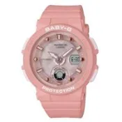 【CASIO 卡西歐】海洋風情雙顯女錶 樹脂錶帶 防水100米 世界時間(BGA-250-4A)