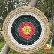 【萬禾】仿古代 靶箭靶射 靶子箭館 道具飛鏢靶50cm顏色隨 厚2-6釐米