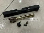 SAI TYPE GLOCK G34 鋁 金屬滑套 鋼製 金色 外管 鋼製 照門 鋁 光纖準心 套件