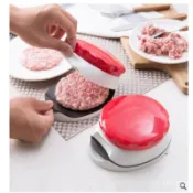 手持式壓肉器 廚房小工具 肉錘 鋁閤金手持敲肉錘 嫩肉鬆肉器 指環肉錘 壓肉器 廚具漢堡肉餅壓肉器手持漢堡壓肉器切菜器廚