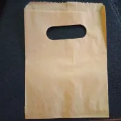 提把孔牛皮紙袋，適合雞蛋糕   免塑膠袋