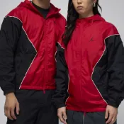 NIKE 耐吉 NIKE 外套 JORDAN 紅黑 刺繡LOGO 連帽 風衣外套 中性 HF9334-636