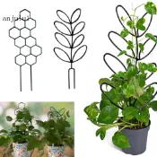 Anjulu1 植物格子用於攀爬植物防銹花園花盆格子裝飾植物支撐格子用於盆栽龜背竹常春藤盆栽花卉