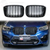 KP擎利國際 BMW G01 G02 X3 X4 前期 單槓 雙槓 水箱罩 鼻頭 亮黑 霧黑