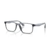 【RayBan 雷朋】RX7241D光學鏡框 長方形膠框眼鏡(黑色2000、透明2001、玳瑁2012、透灰8012、藍灰8446)