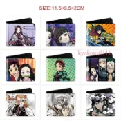 🌈【新品上市】國小生零錢包 卡通印花錢包 鬼滅之刃零錢包 炭治郎 禰豆子 無一郎零錢包 對摺皮錢包 卡通遊戲卡包