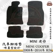 e系列汽車用品【MINI 迷你 2008年 R56】MINI COOPER 蜂巢腳踏墊