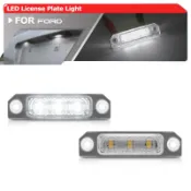 2 件適用於福特野馬 Flex Focus Fusion Taurus SMD 白色 Canbus 後 Led 車牌燈燈
