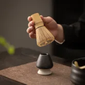 日式抹茶茶筅架 陶瓷茶筅托 創意茶具配件 茶刷架 茶事小物 點茶工具 茶筅笠 創意陶瓷茶筅放置器 宋代點茶工具 茶事配件