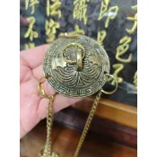 【靜福緣】精品銅製 『 三耳天公爐的鍊子(配件)』頂蓋直徑6.4cm 鍊長47cm 三界公爐 香爐 宗教用品/藝品