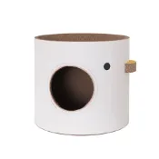 (店+)【IPSKY】雙層貓抓板貓窩 高強度瓦楞紙 貓咪磨爪窩 一體式貓屋貓玩具 耐抓厚實硬紙箱造型 貓咪躲藏休憩磨爪二合一