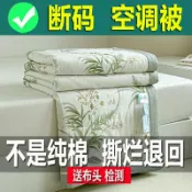 全球選品1館 生活百貨 A類100%純棉夏涼被空調被可機洗全棉夏天薄子棉花單雙人涼感碎花