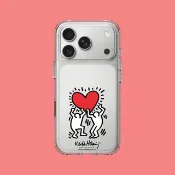 犀牛盾 Clear 透明防摔手機殼∣Keith Haring/愛心 for iPhone