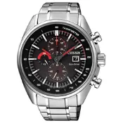 CITIZEN 卓越紳士光動能計時腕錶-銀-CA0590-58E-43mm