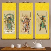 掛畫 畫像 關羽掛畫 關公掛畫 伽藍菩薩掛畫 關聖帝君掛畫 武財神畵像 玄關掛畫 辦公室掛畫 書房掛畫 裝飾掛畫 J7B