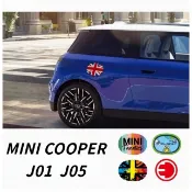 MINI COOPER SE充電口蓋裝飾貼紙，J01，J05充電標識貼，COOPER電動車接電口可愛彩繪保護貼