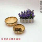 協貿國際日用品生活6館 批發天然 純手工編織 迷你小竹籃竹筐單個小果籃 迷你小簸箕竹編