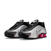 (店+)【NIKE 耐吉】W Nike Shox R4 黑銀粉 彈簧鞋 Y2K 休閒鞋 運動鞋 女鞋 AR3565-012