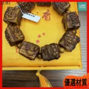 Z🔮能量加持🔮馬年限定越南芽莊黃奇楠雕刻一鹿生花23mm手串🔮爆讚🔮