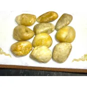 京晏館 ## 天然石英黃玉髓大原礦 十顆一標 批發直購優惠價 台灣現貨 ##