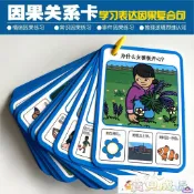 因果理解與推理邏輯思維認知理解自閉症發育遲緩語言訓練ABA教具