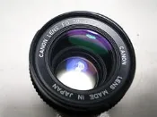 美品CANON new FD 50mm F1.4 高級鍍膜標準定焦鏡,鏡片清潔無霉,鏡身漂亮功能正常