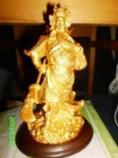 【龍聖堂】武聖關聖帝君  安金粉有貼金箔  下標前請看關於我  在看一下youtube影片