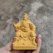 【實木雕刻】臺灣出貨 崖柏 黃楊木雕 關公像 擺件 看書關公 春秋關公 關聖帝君 神像 關羽 二爺 實木刻 擺飾 媽祖神
